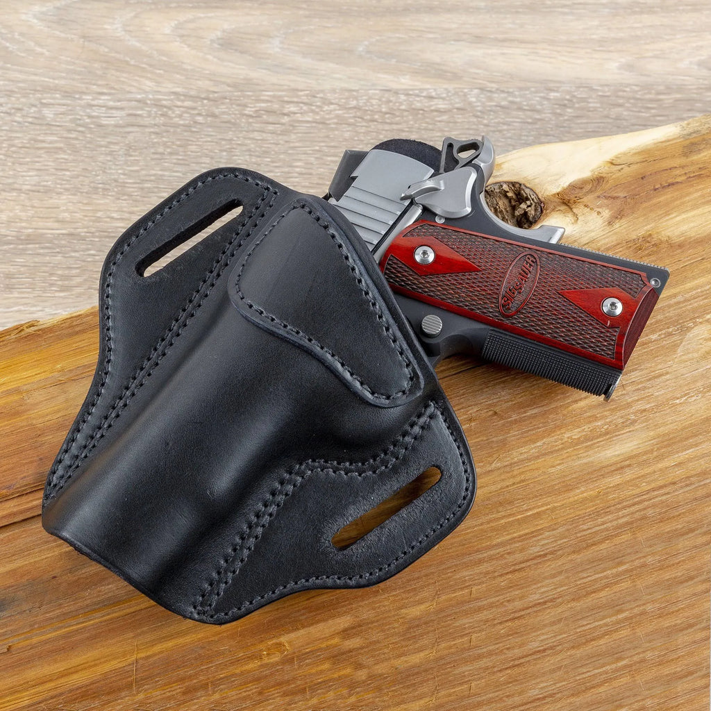 Brown Leather OWB Gun Holster M66118