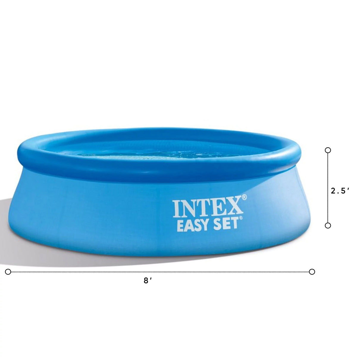 8ft x 30in Round Inflatable Above Ground Swimming Pool Q659734