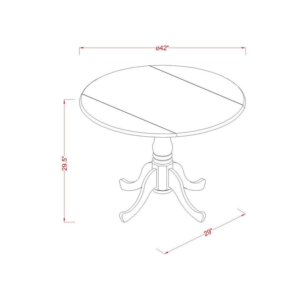 3-Piece Dining Set with Fabric Seat in Linen White X591008