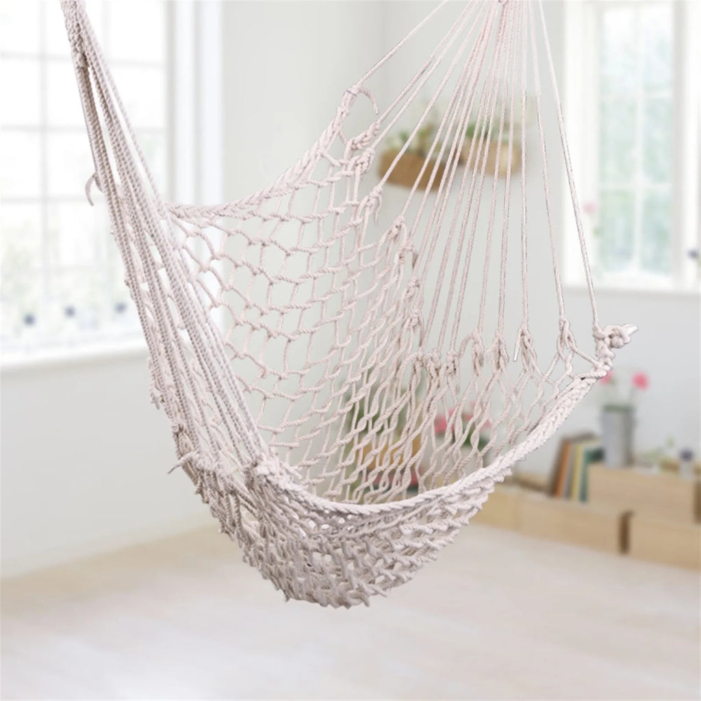 Beige Hanging Rope Air/Sky Chair Swing A162