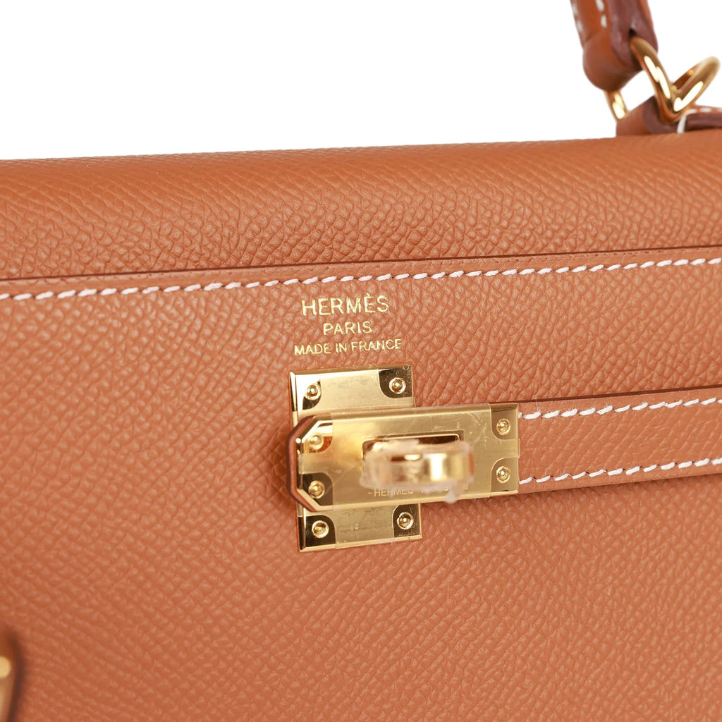 Gold Epsom Leather Handbag L15236