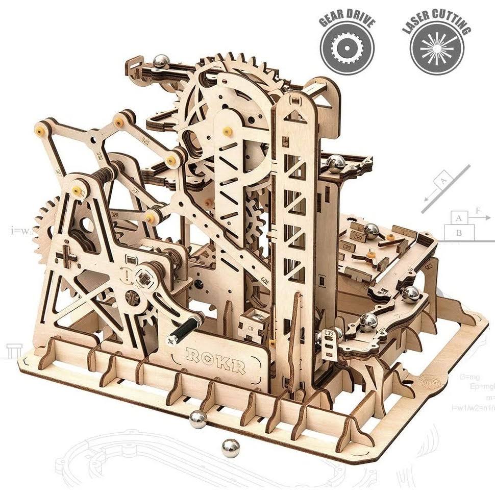 3D Wooden Puzzle Mechanical Model DIY Toy M2337