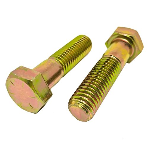 3/8-16 x 1 3/4 Hex Cap Screw Grade 8 Zinc Yellow Plated Steel, 25 pcs Q3303