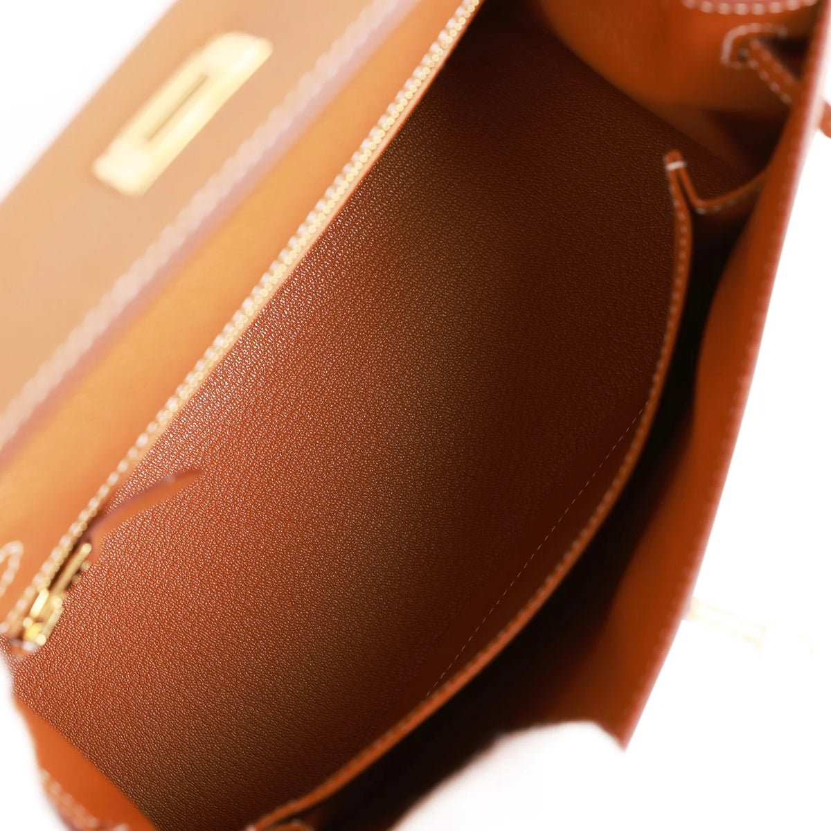 Gold Epsom Leather Handbag L15236