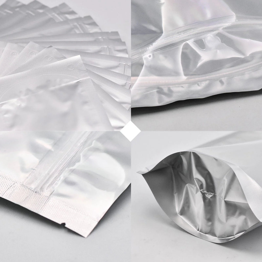 1 Gallon 60pcs Smell Proof Mylar Bags with Clear Window K300