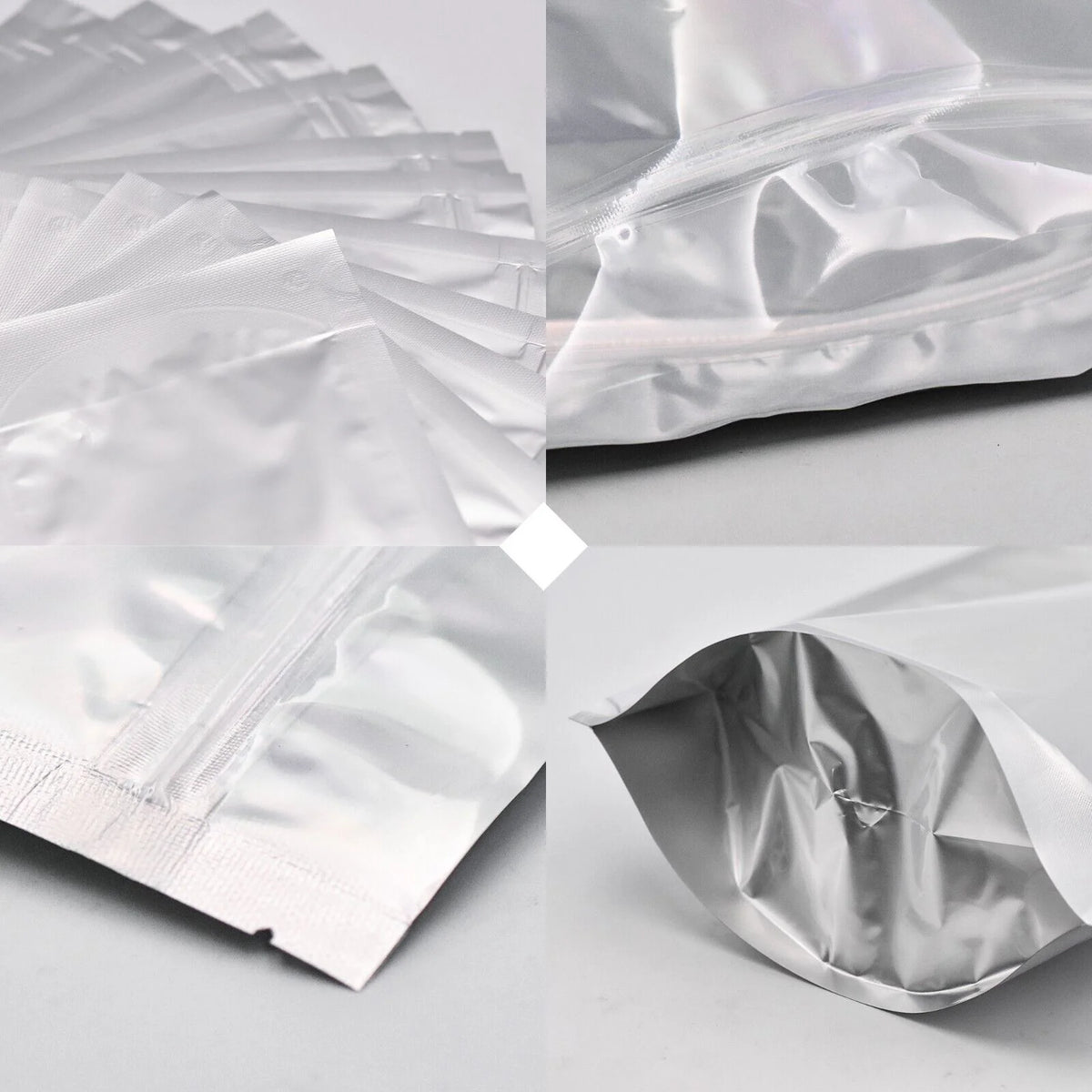 1 Gallon 60pcs Smell Proof Mylar Bags with Clear Window K300
