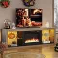 Wash Grey Electric Fireplace TV Stand H204