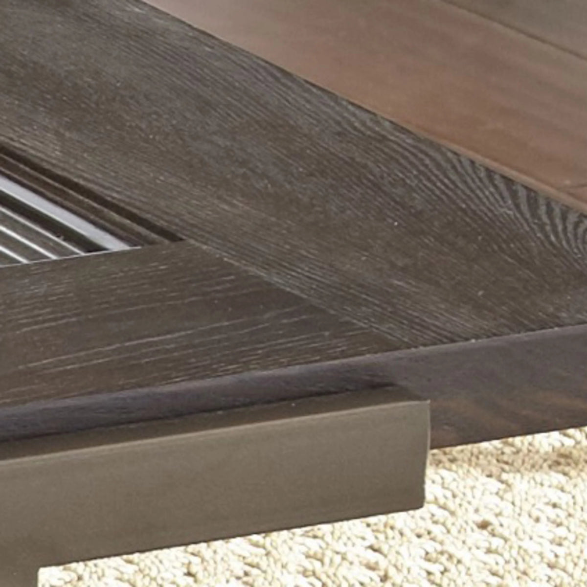 Rustic Industrial Cocktail Table with Bottom Shelf A7099
