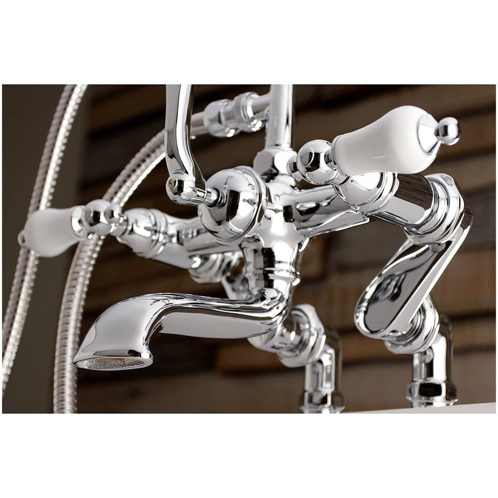 Chrome Clawfoot Tub Faucet with Hand Shower R1751