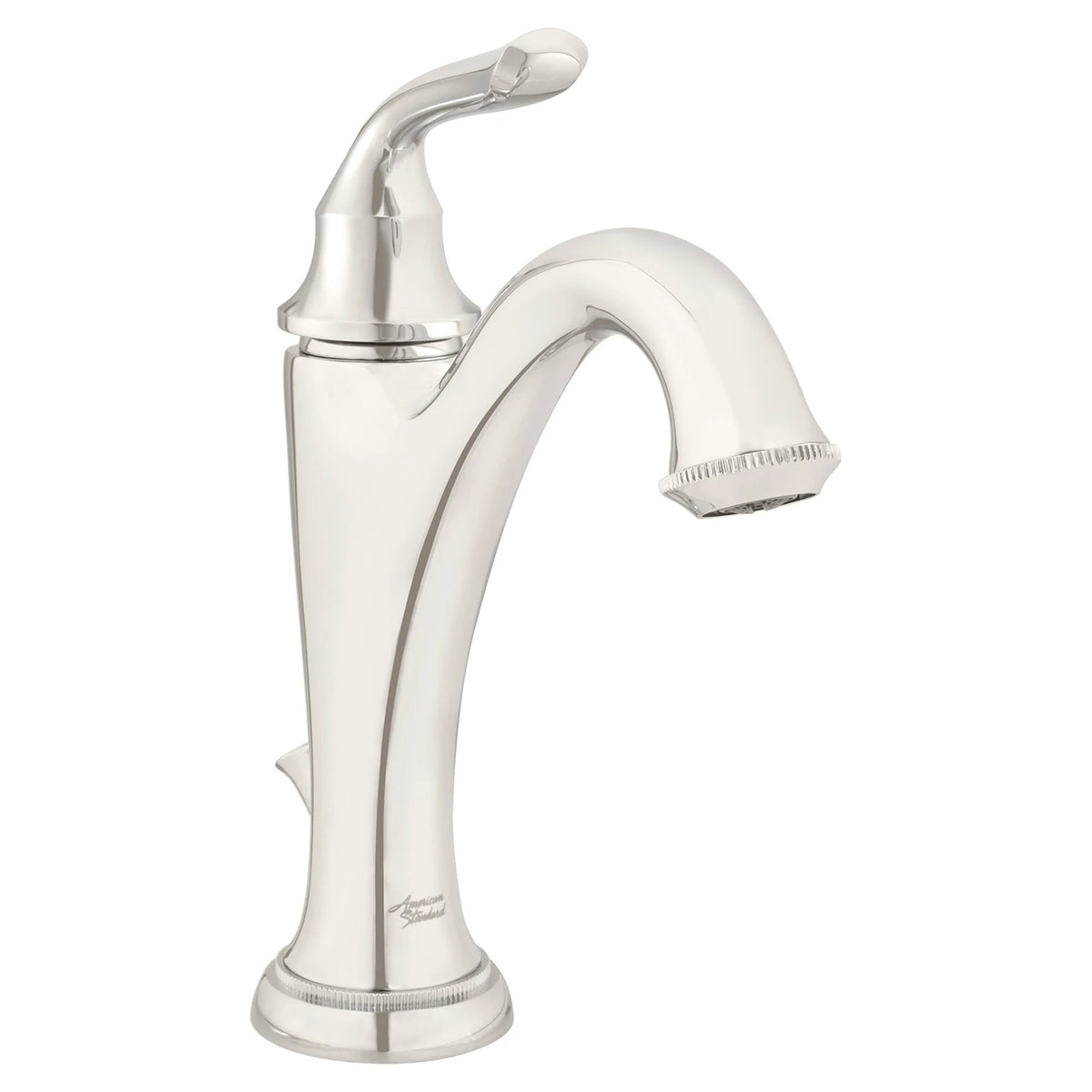 Polished Nickel Single Handle Bathroom Faucet 1.2 GPM W196