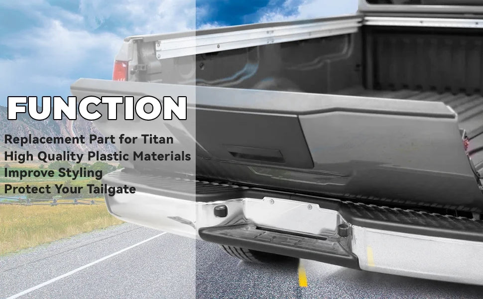 Tailgate Cover Cap Top Protector ABS Plastic 63.66" Length R373