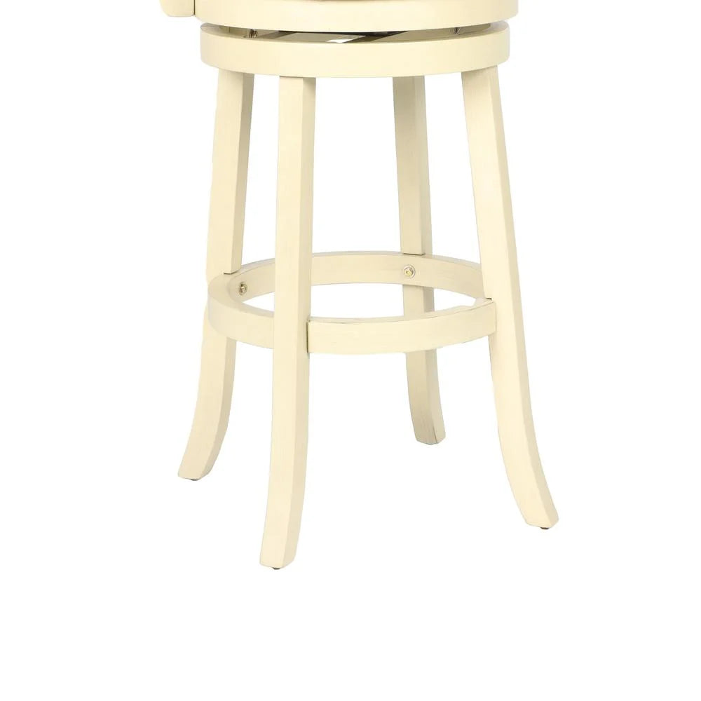 29" Wood Bar Stool with Fabric Seat Q543980