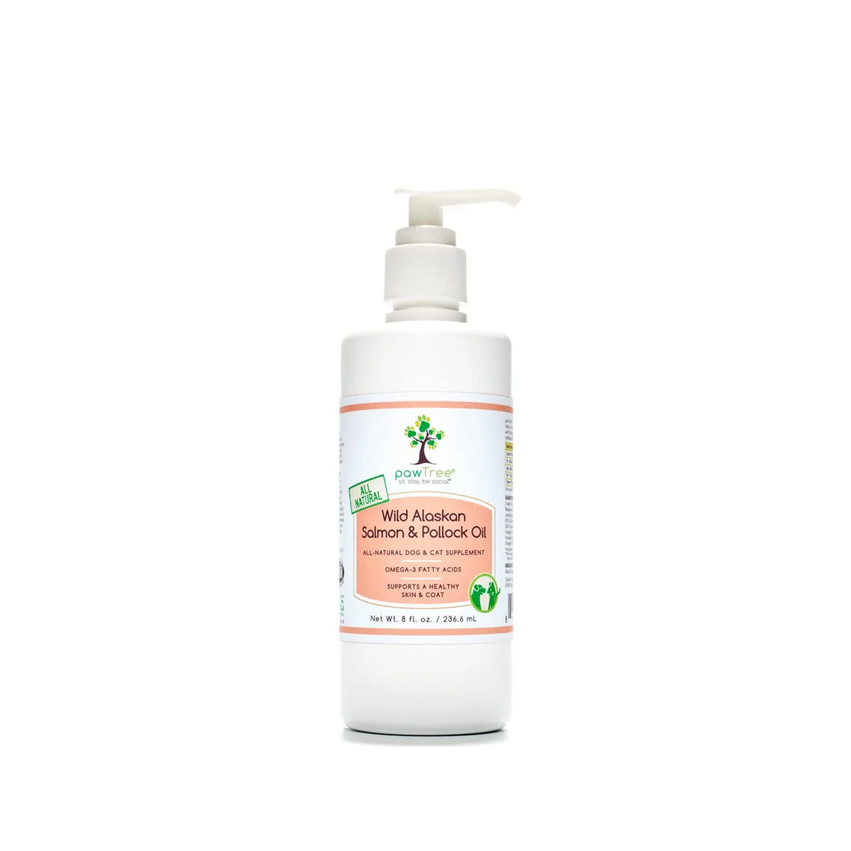 Salmon Oil Dog and Cat Fish Oil Supplement with Omega-3 & Omega-6 Fatty Acids O7320