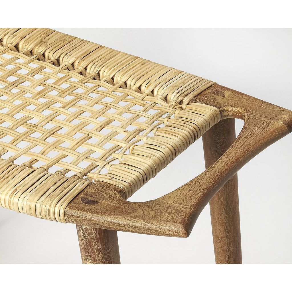 Black and Natural Foot Stool L8365