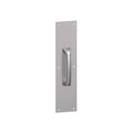 Square Corner Pull Plate on Satin Stainless O44999