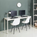 Contemporary Wood and Metal Computer Desk M433673