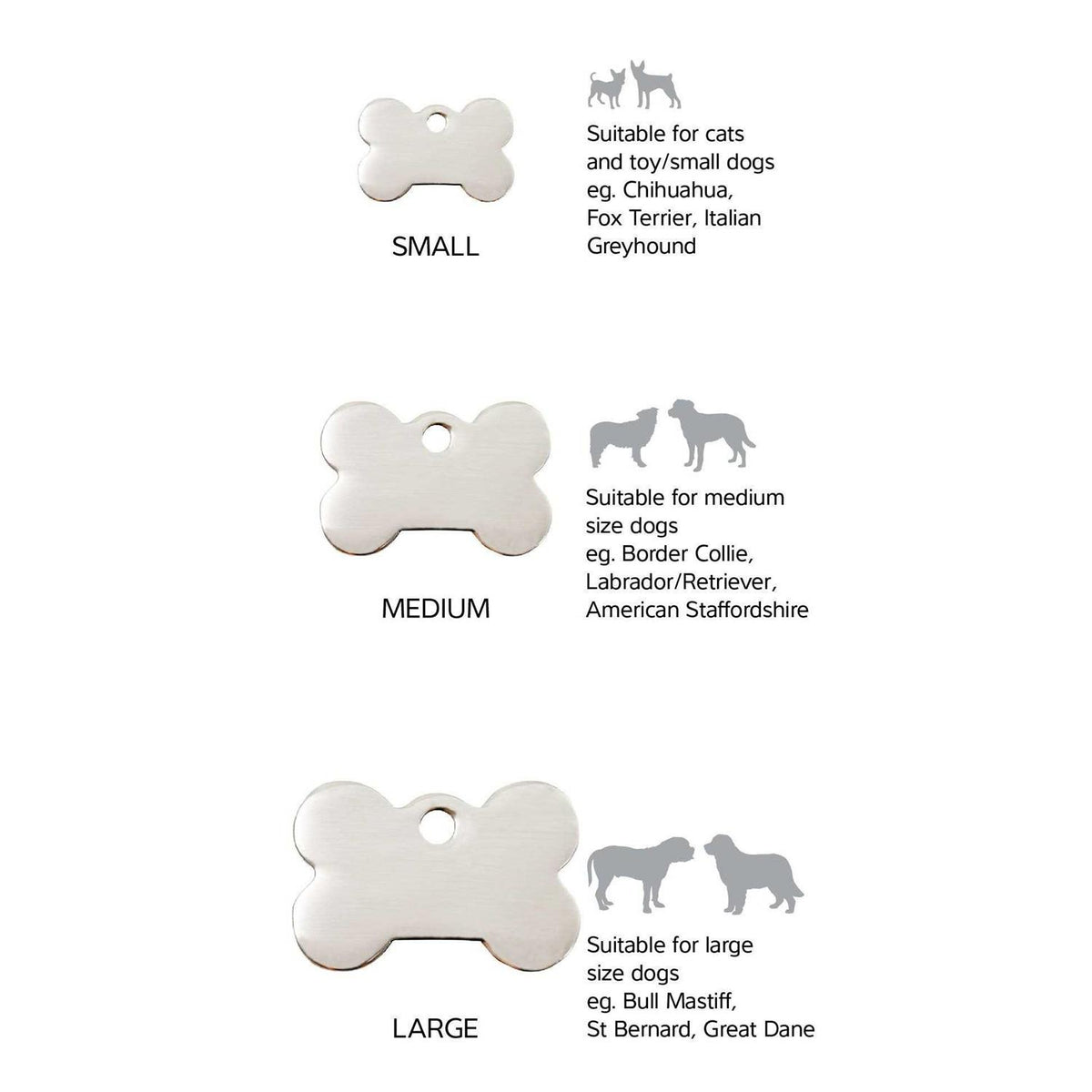 Bone Pet ID Dog Tag W8715