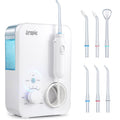 Water Flosser 600ML Oral Irrigator with 3 Flossing Modes, 10 Settings, 7 Tips, Pack of 2 R7193