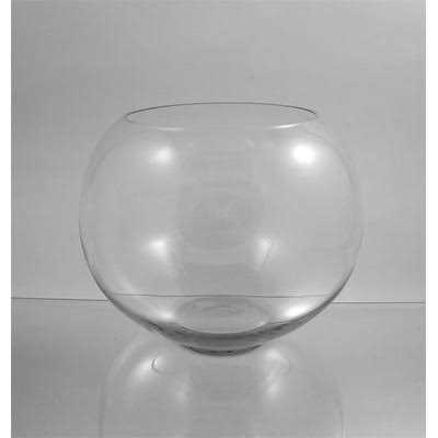 Clear Glass Bubble Bowl Vase U1750