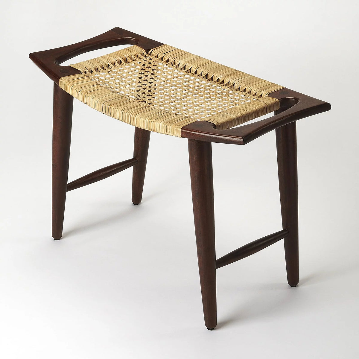 Black and Natural Foot Stool L8365