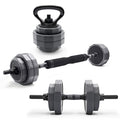 66 lb Adjustable Dumbbell, Barbell & Kettlebell Weight Set L9465