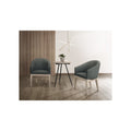 Gothic Grandeur Gray Fabric Accent Chairs and Side Table Set Z878053