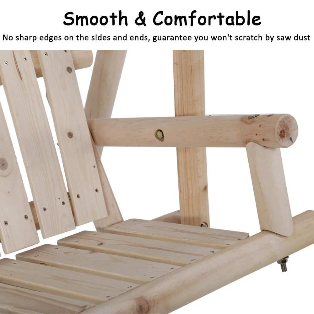 Wooden Swing Chair with A-Frame Stand V245060
