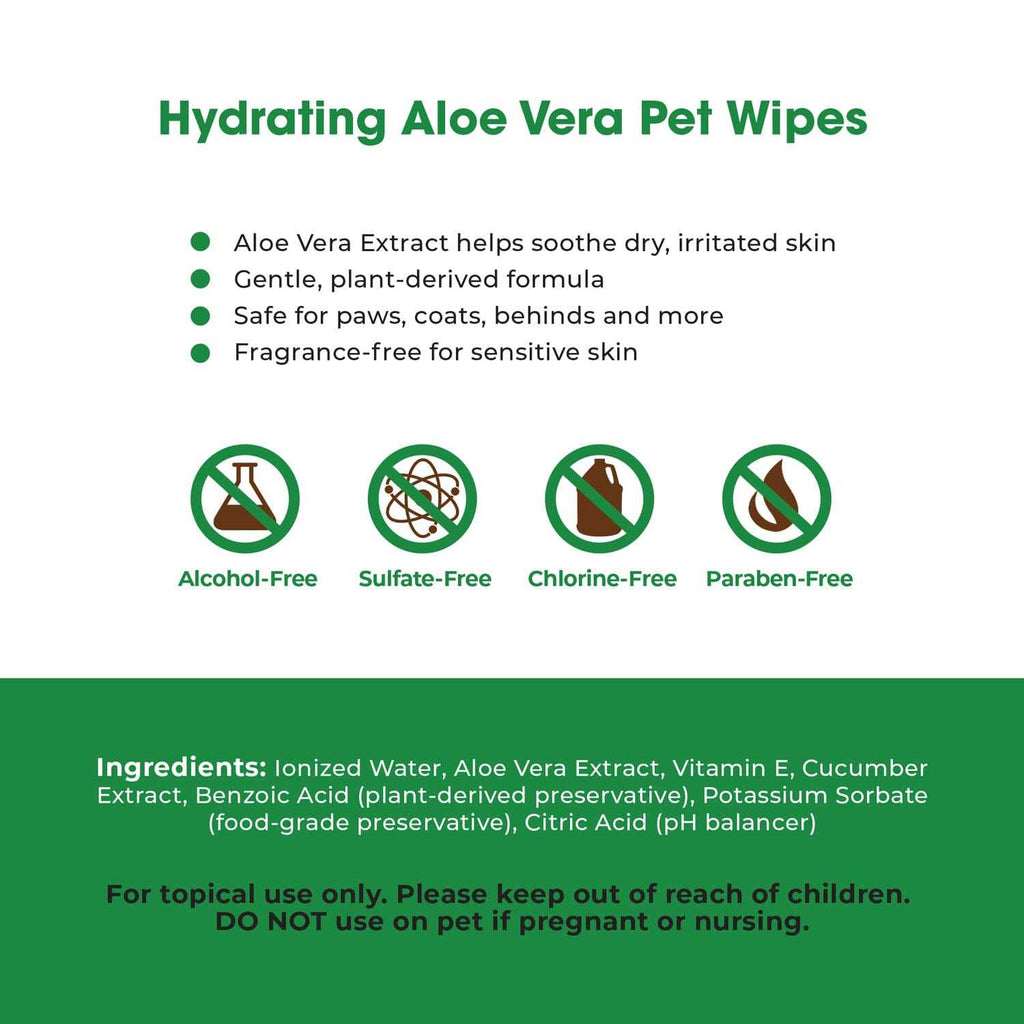 Pet Grooming Wipes for Dogs & Cats, 400 Pack K93152