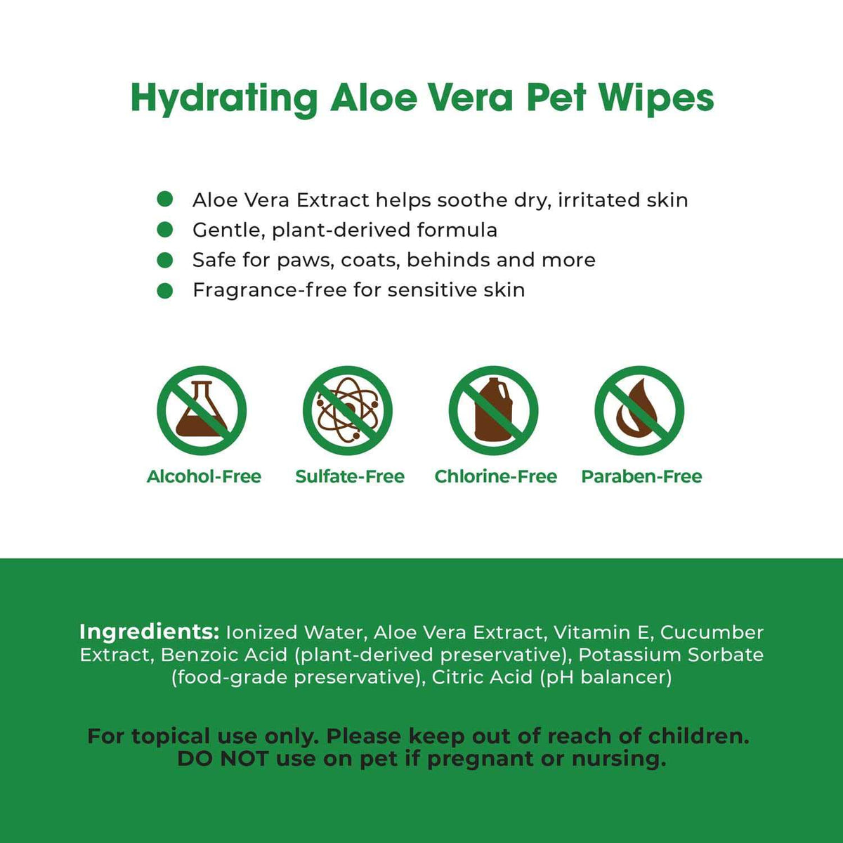 Pet Grooming Wipes for Dogs & Cats, 400 Pack K93152