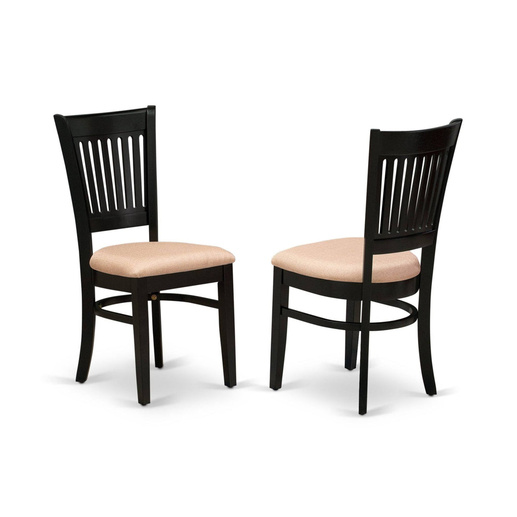 3-Piece Dining Set with Fabric Seat in Linen White X591008