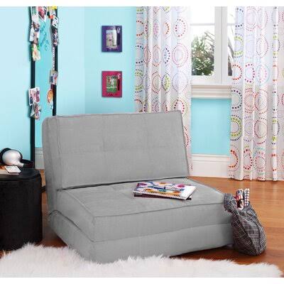 Silver Polyester Convertible Chair H84571
