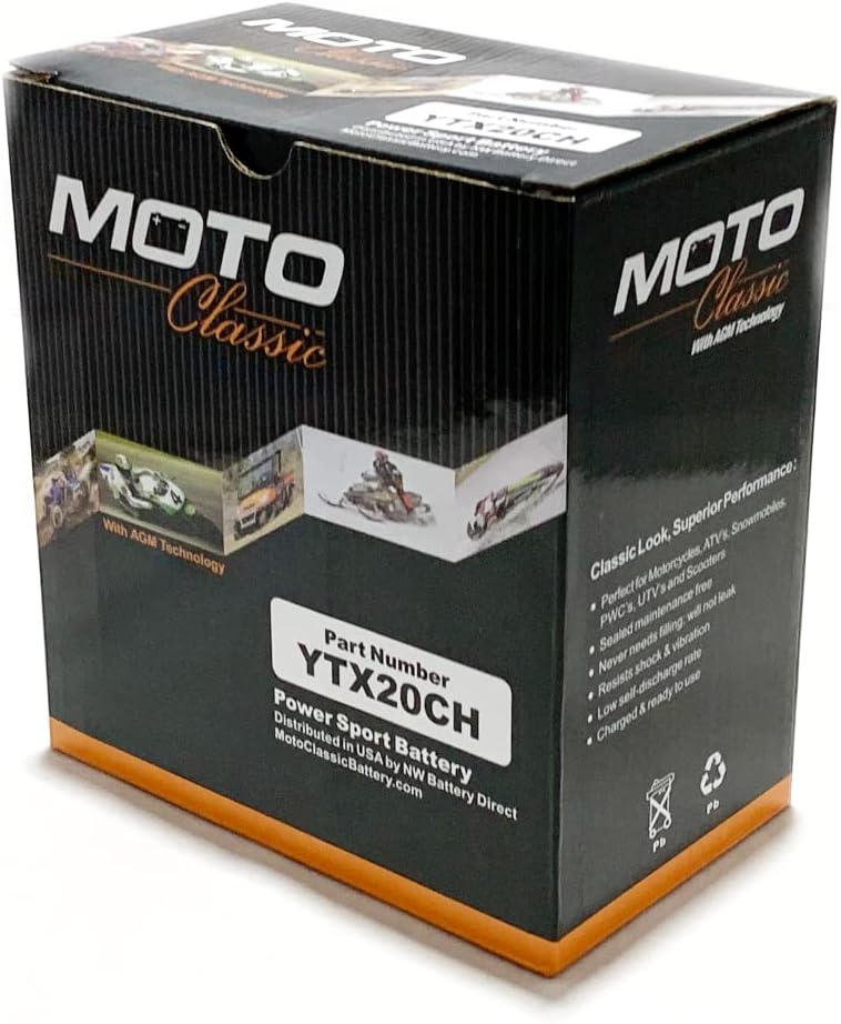12V 14Ah 230CCA Maintenance Free Motorcycle ATV Battery J238
