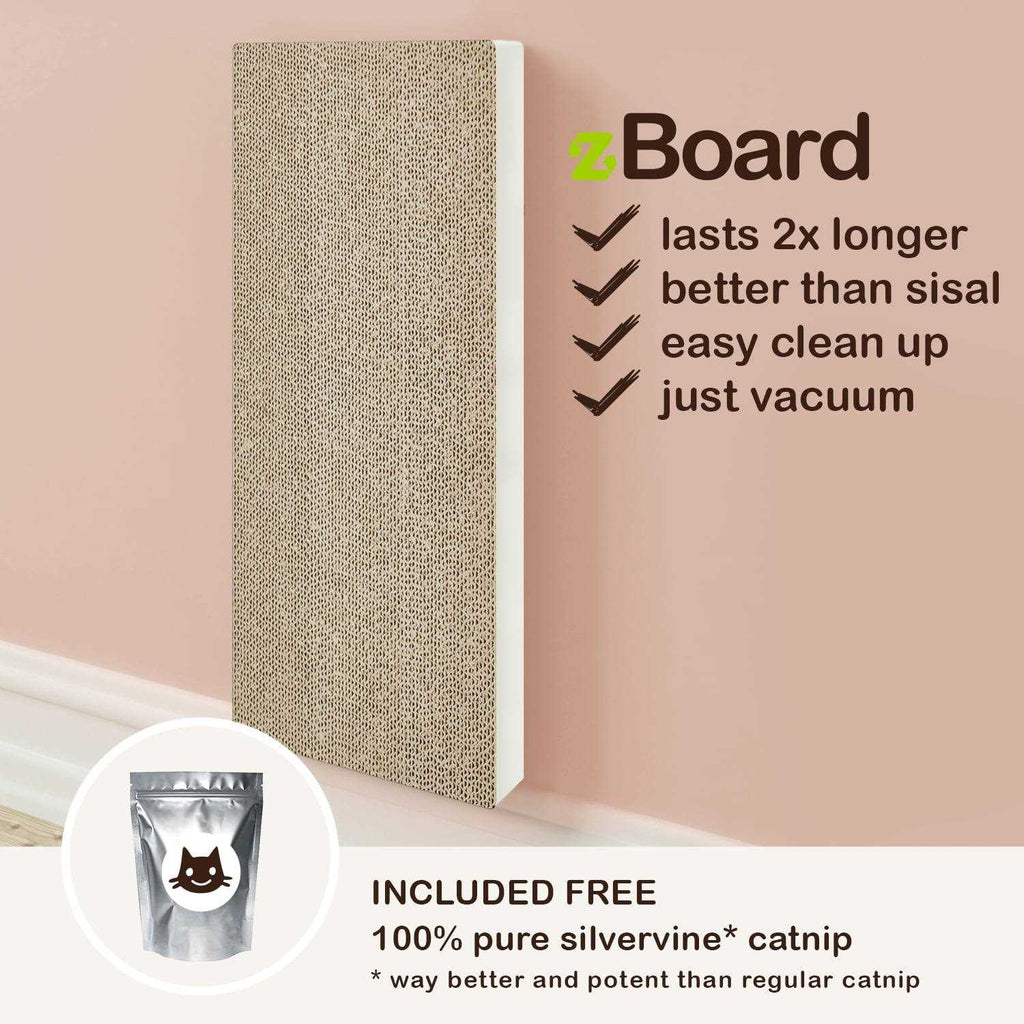 Wall Mount Cat Scratcher with Silvervine Catnip F52179