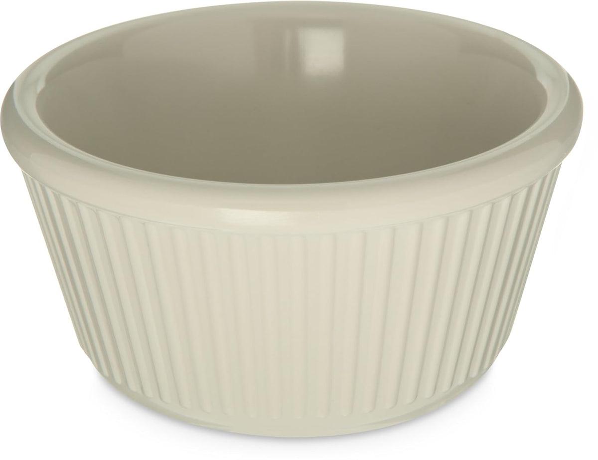 Melamine Fluted Ramekin Set, 4 oz Capacity, Bone (Case of 12) O16383