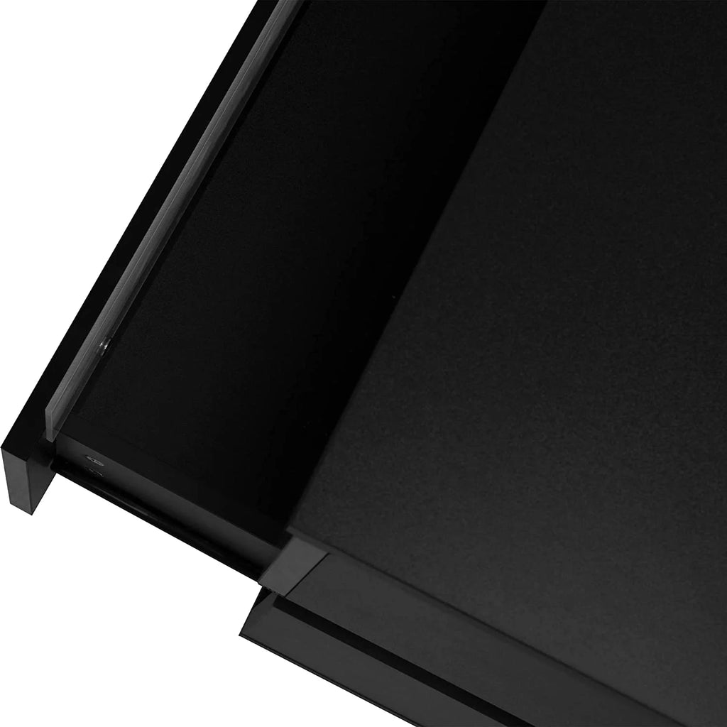 Black LED Nightstand Set of 2 with 2 Storage Drawers K958512