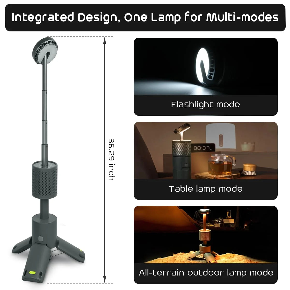 Rechargeable Camping Lantern with 32 LED, 10000mAh Battery, IPX7 Waterproof Z779975