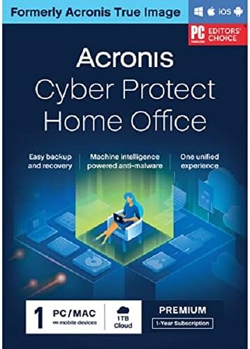 Acronis Cyber Protect Home Office Premium - 1 Computer + 1 TB Cloud Storage - 1 year subscription BOX F4324