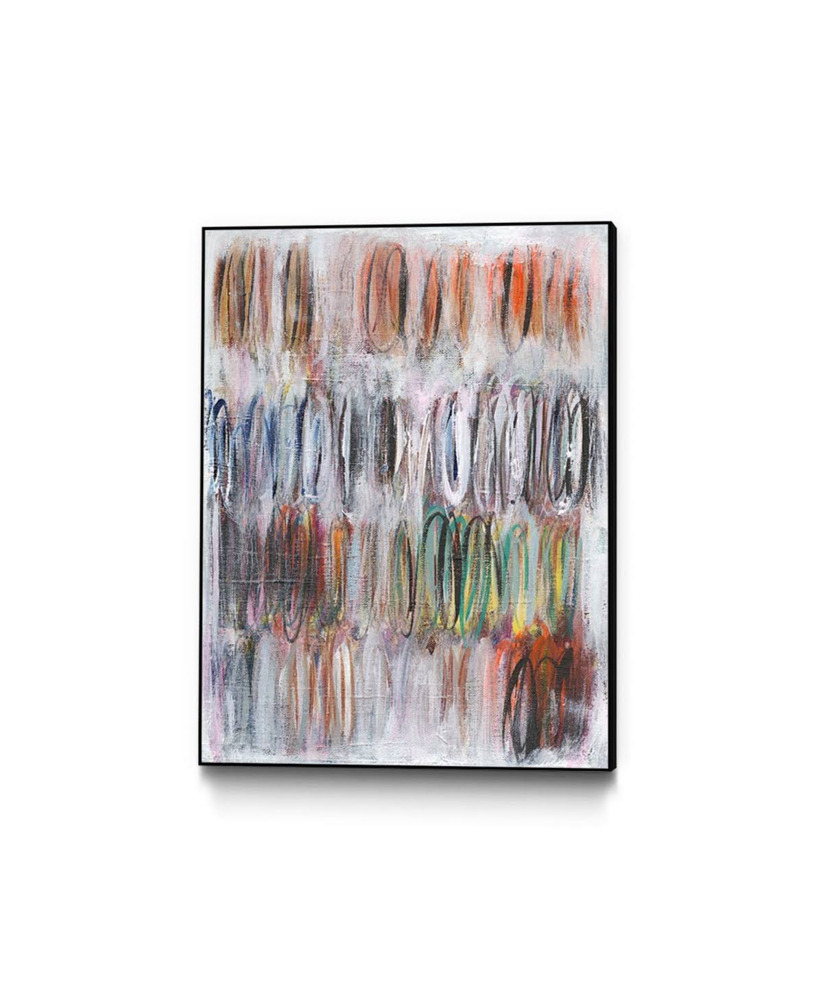 Tan Framed Canvas Art Block E9294