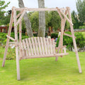 Wooden Swing Chair with A-Frame Stand V245060