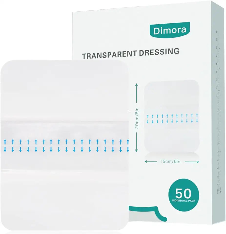 Waterproof Transparent Film Dressing 6x8 inch 50 Pack J496