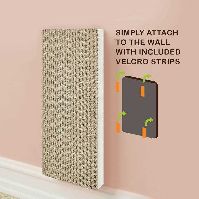 Wall Mount Cat Scratcher with Silvervine Catnip F52179