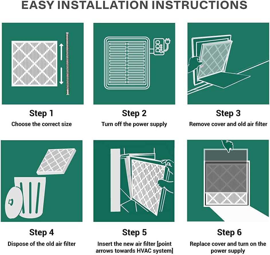 16x25x4 MERV 11 Pleated Air Filter (2-Pack) B65174