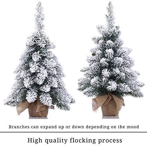 20 Inch Pre-Lit Artificial Mini Christmas Tree with 40 LED Lights V24651