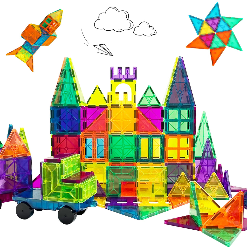 120 Pcs 3D Color Magnet Building Tiles Set M24184
