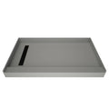 Rectangular Shower Base with Left Drain Grey I457038