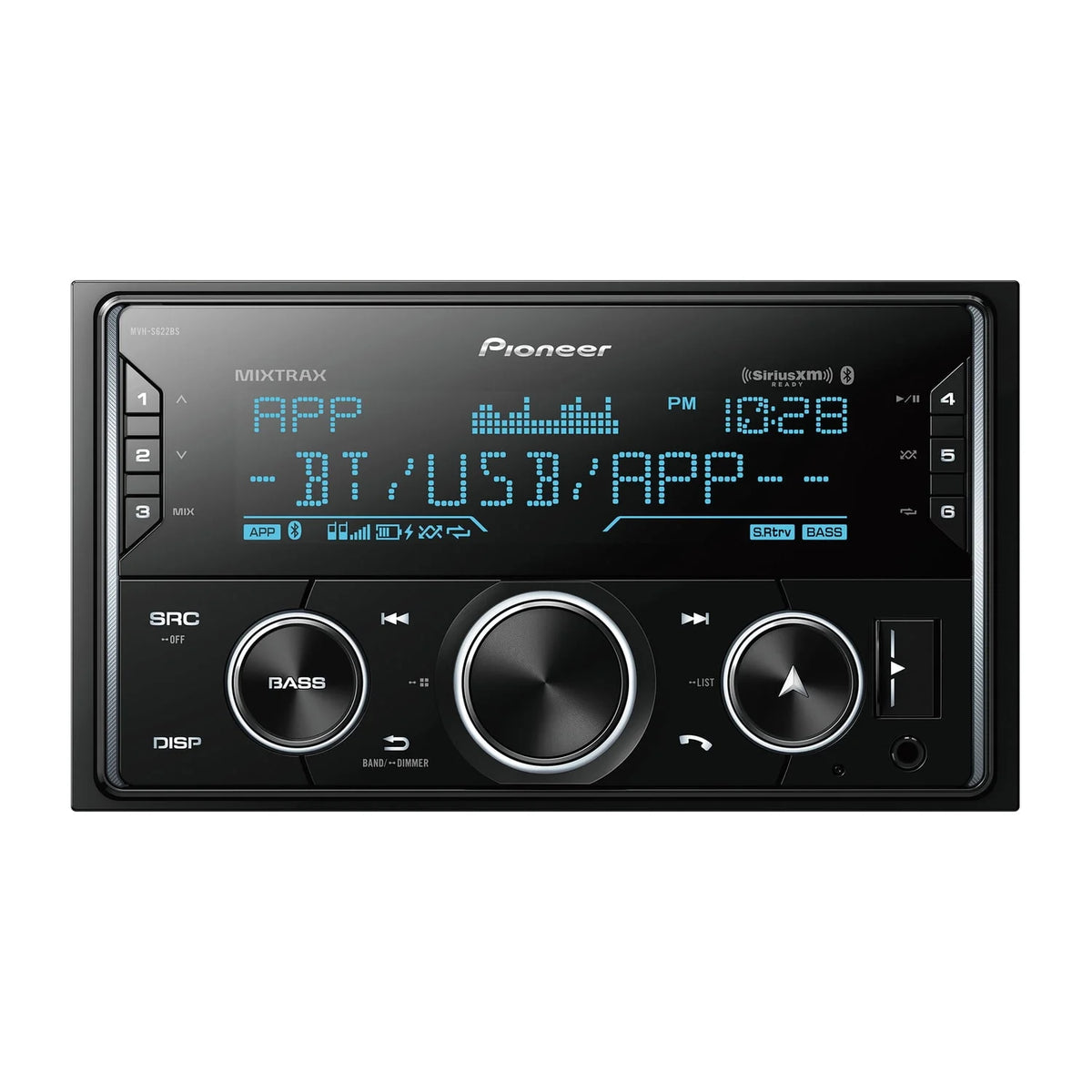 Double-DIN Car Stereo Head Unit with Bluetooth Z115