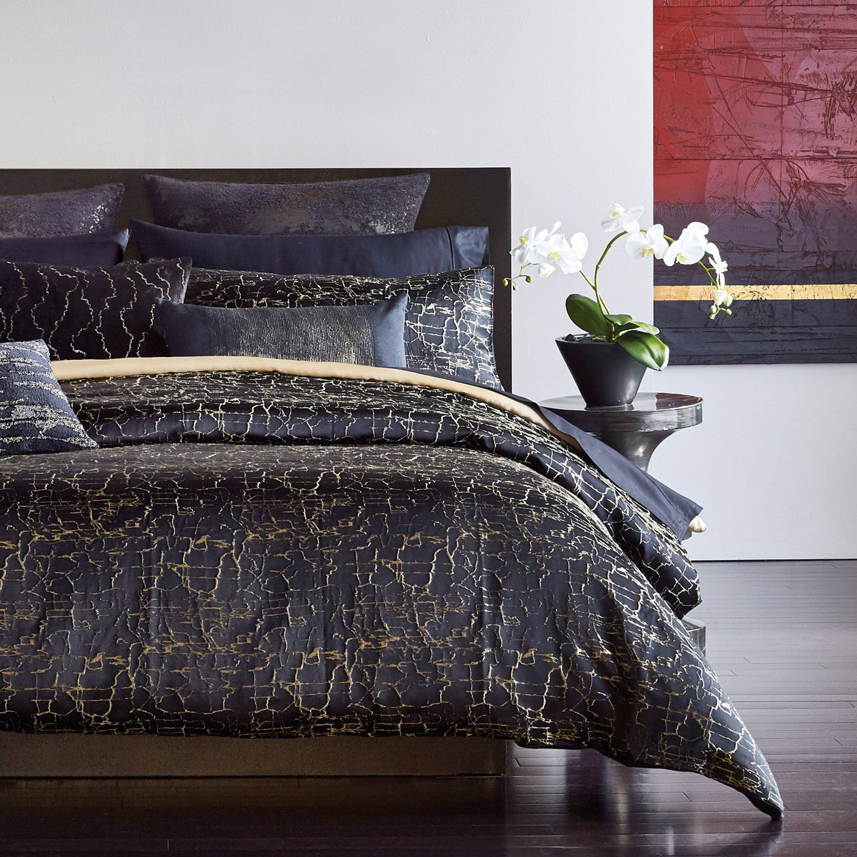 Onyx Standard Sham - Black L2387
