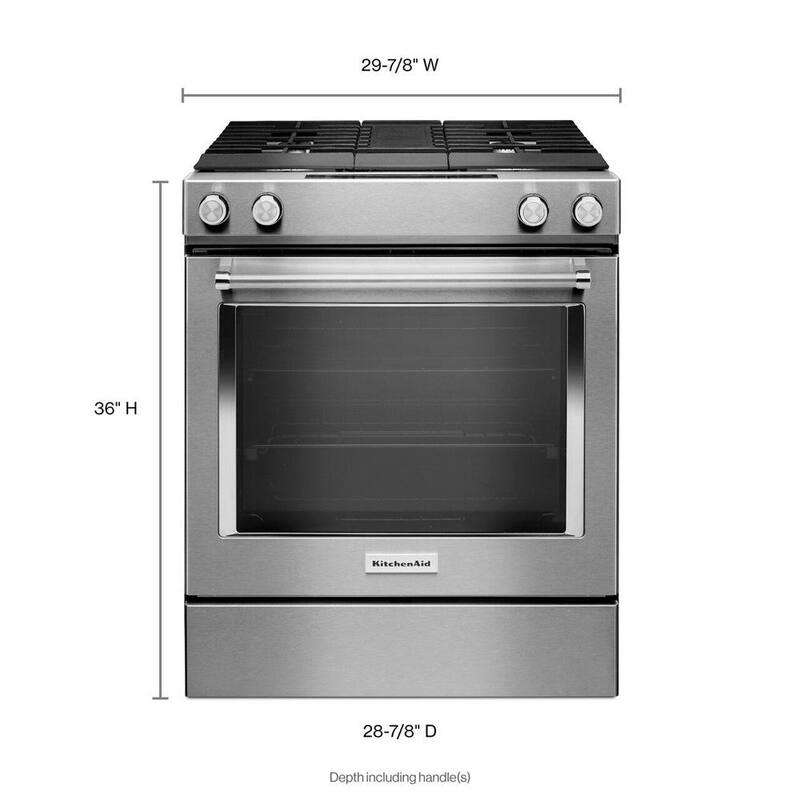 6.4 cu. ft. Dual Fuel Slide-In Range with Convection Oven Stainless Steel W575722