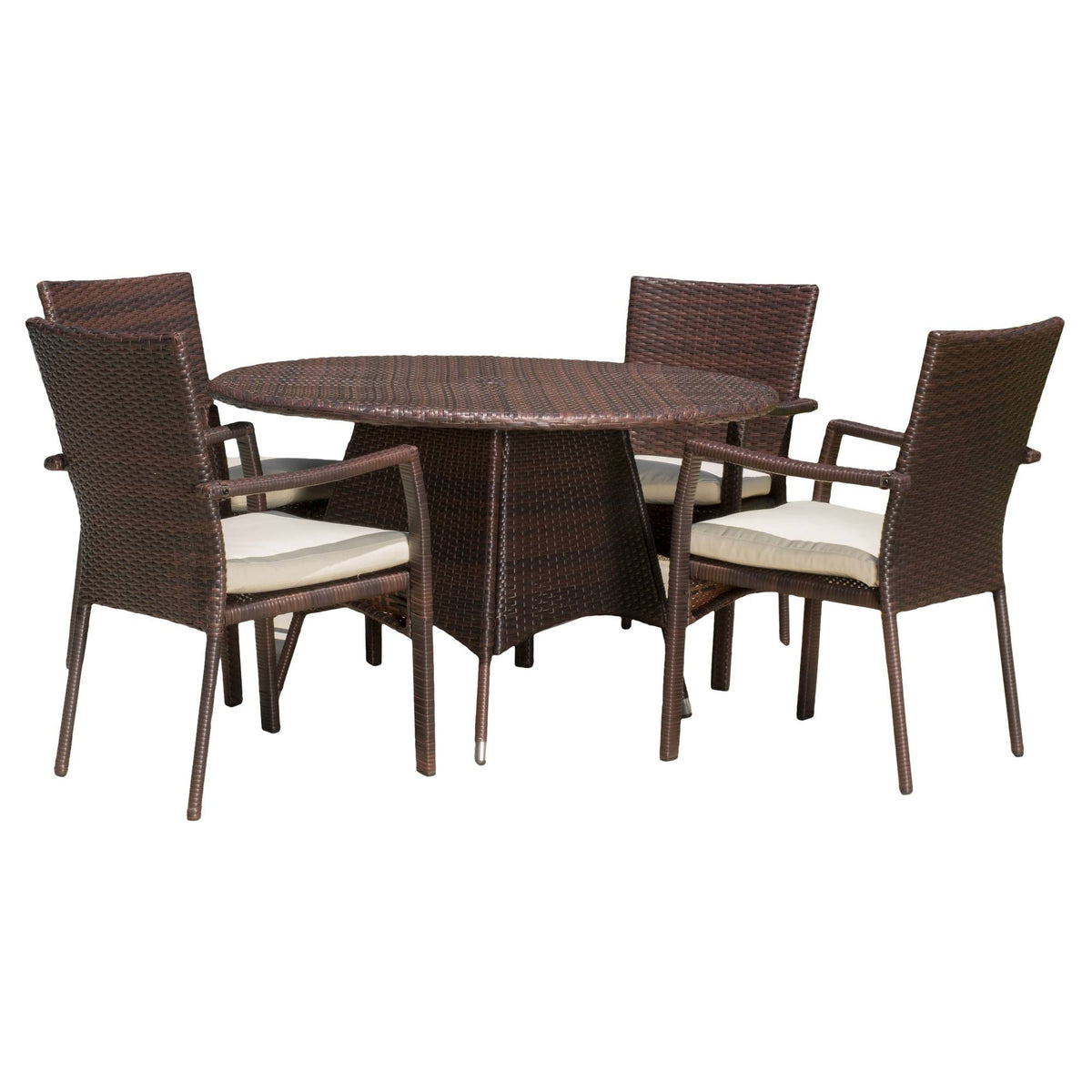 5 Piece Wicker Patio Dining Set M6530