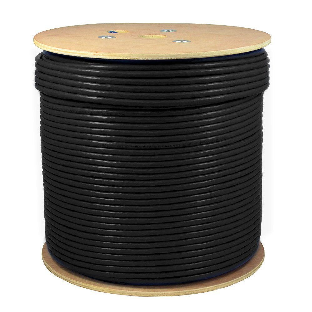 1000ft CAT6A S/FTP in-Wall CMR Rated Bare Copper Solid 23AWG Conductor 550Mhz Ethernet Wire Z43563